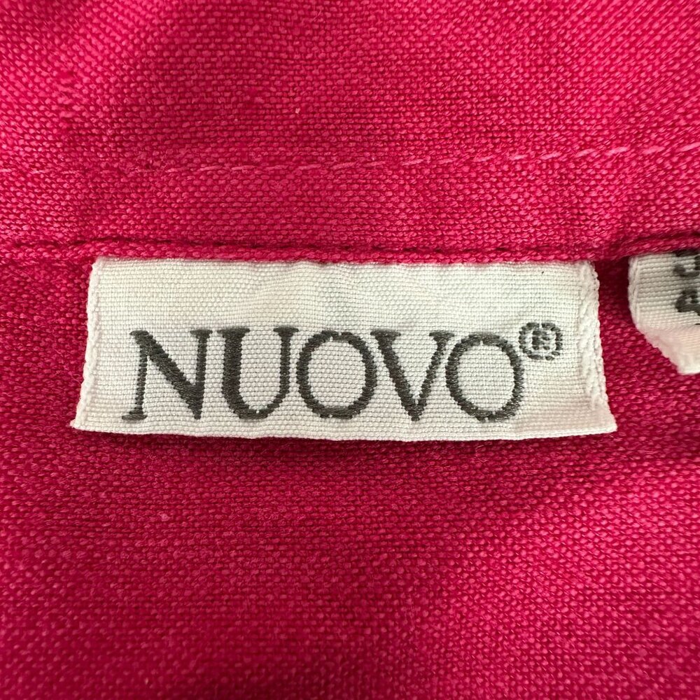 Nuovo Mens Pink Short Sleeve Button-Up Shirt Size XL Cotton & Rayon - Picture 4 of 6